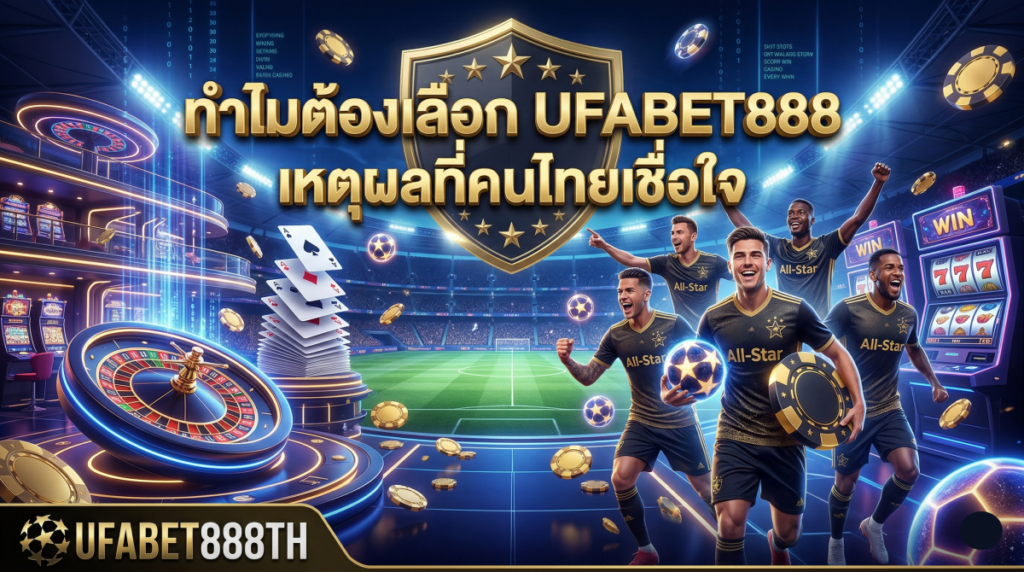 ทำไมต้องเลือก UFABET888 เหตุผลที่คนไทยเชื่อใจ