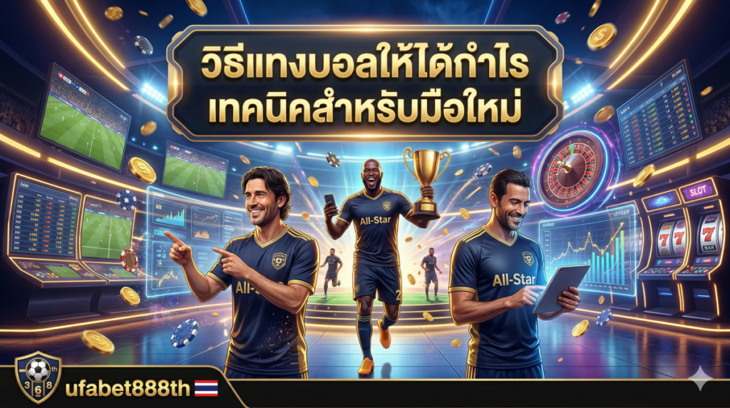 วิธีแทงบอลให้ได้กำไร เทคนิคสำหรับมือใหม่